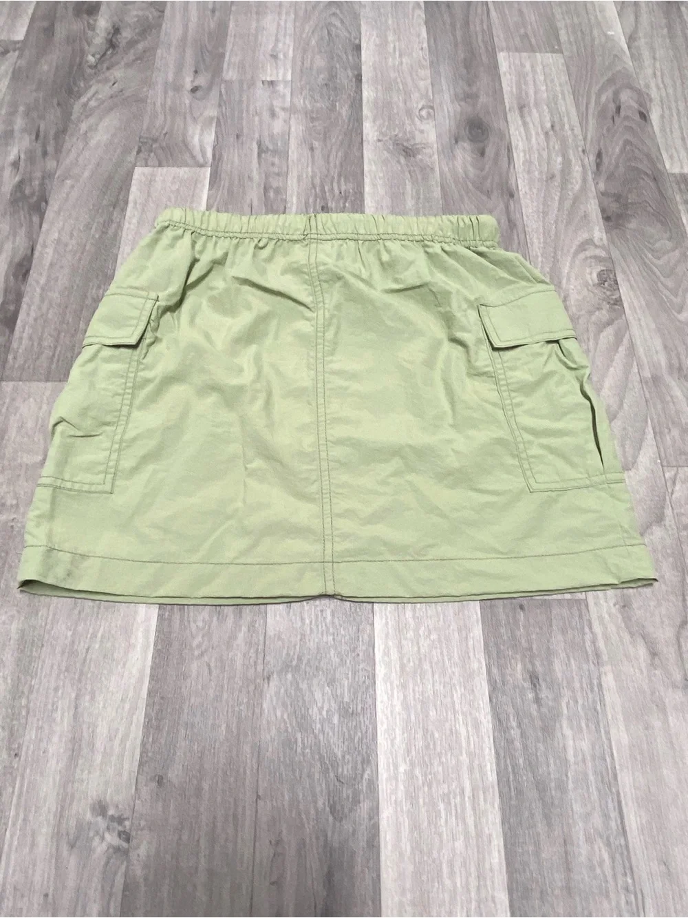 art class sage green elastic waist skirt
